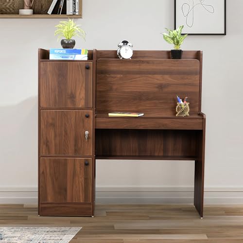 Royaloak Chocolate Study Desk with Writing Pad in Melamine Finish | Study Desk with Writing Pad | Engineered Wood | Ample Storage | Study Desk Table | Table Study Desk | Space Saver Design Study Desk (B0D92CZ88X) Amazon Price History, Amazon Price Tracker