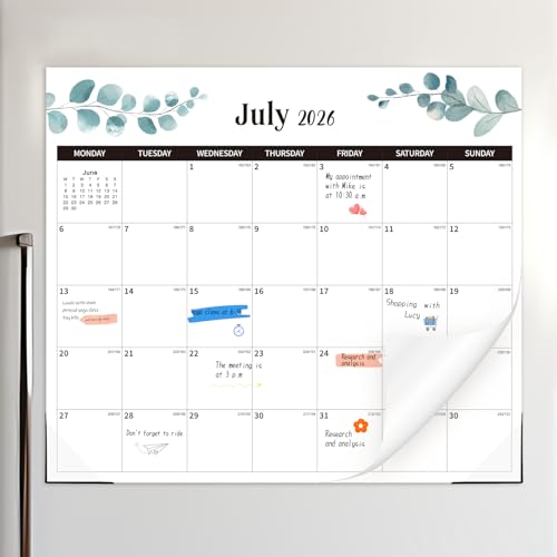 2026 2027 Magnetic Calendar for Fridge 18 Month Fridge Calendar 29 x 33cm