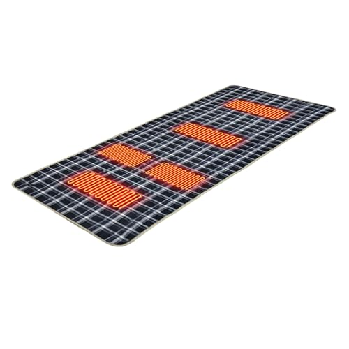 Coussin chauffant pour sac de couchage à 3 niveaux thermiques réglables par connexion USB