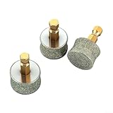 Haustier-Nagelschleifkopf mit 3 Stück Körnung 60/80 Räder, Kupfer-Diamantmaterial, elektrisches Trimmer-Zubehör für feine Nagelpflege (Körnung 60)