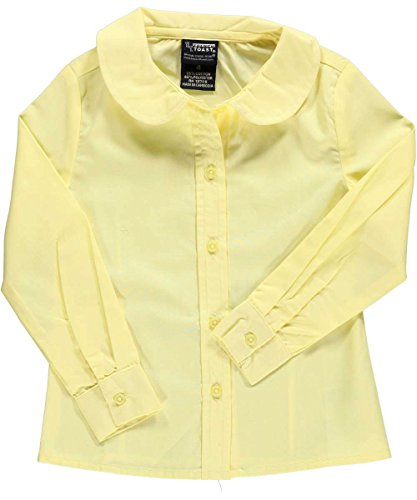 French Toast L/S Peter Pan Fitted Shirt (Sizes 4- 6X) - yellow, 6