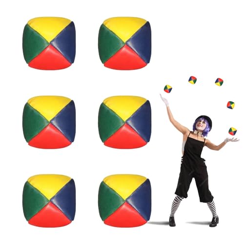 Balles de jonglage,Paquet de 6 Balles de Jonglage pour Débutants,Professionnels et Amateurs,Balle de jonglage,Balle de jonglage...