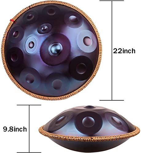 Harmonic Hand-pan Drum, 12 notas, 22 pulgadas, color púrpura miniatura 4
