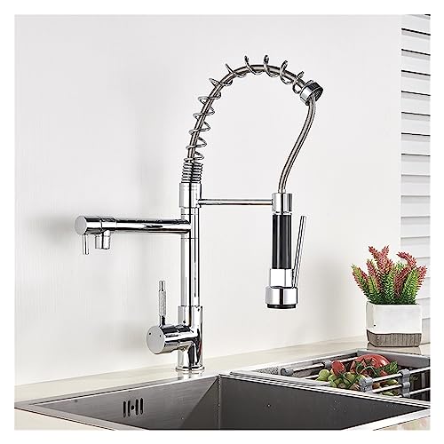 Robinet de cuisine extractible double jet pour simplifier vos recettes