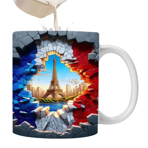 Taza Tour De Paris: Taza De Café Con Leche