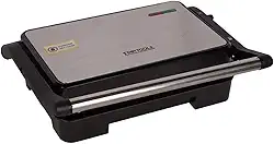 Sanduicheira Grill Elétrico Torradeira Placas Antiaderentes Removíveis Grelha Carnes Inox 220V