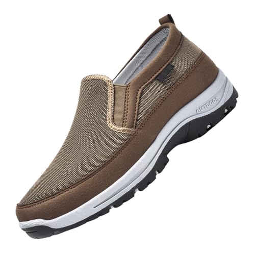 Generic Orthoture Men's Arch Support Slip-On Canvas Loafers, Black, Size: US Men's