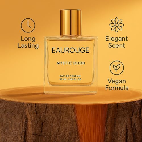 Image of EAUROUGE White Oud Unisex | Long Lasting Perfume | EDP 50 ml | Perfect Father's Day Gift for Dad | Oud, Citrus, Spicy Premium Fragrance Perfume | Great for Everyday Use
