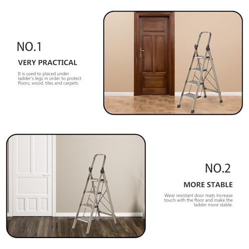 Leiterfü?e Kappen 4 Stücke Gummileiter Fü?e Matte Teleskopleiter Fü?e Abdeckung Verl?ngerung Leiter Pad Leiter Teile Zubeh?r für Hausindustrie (Schwarz) 2. 5X6. 3Cm Leiter Steile Fu?ersatz