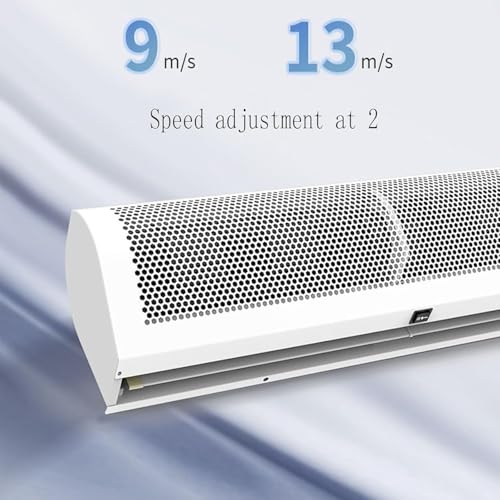 Cortina de aire de pared de 120 cm para exterior con mando remoto de alto volumen 5