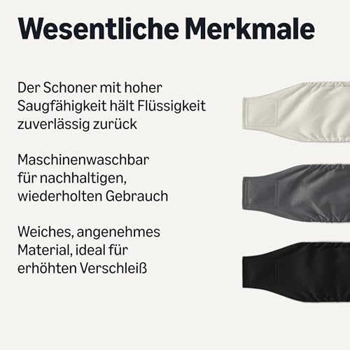 Amazon Basics Hundewindeln, waschbar, für Rüden, Größe S, 3 Stück