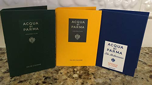 Acqua Di Parma Fragrance Sets: Colonia Club, Colonia Pura, and Blu Mediterraneo, Sample size