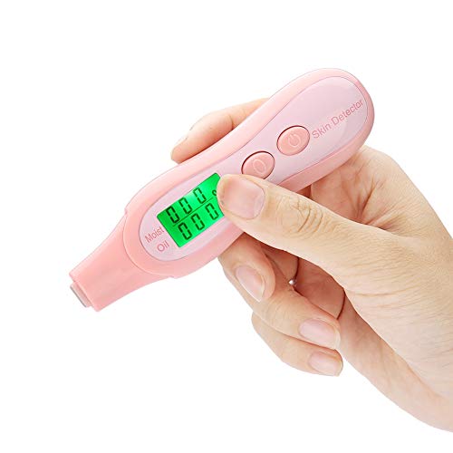 Image of LCD Digital Skin Analyzer, Moisture Water Oil Monitor for Skin Care, High Sensitive Facial Skin Tester USB Digital Measuring Device for Home Traveling Beauty Salon SPA