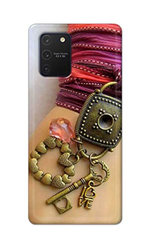Image of Girl Hand with Keychain Hard Back Case Cover for Samsung Galaxy Note 10 Lite /Samsung A81 / SM-N770F / DS Back Cover -(J5) VNS2228