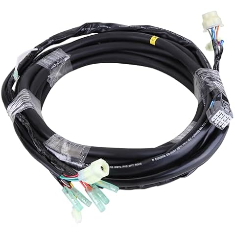 Motomint 36620-93J01 Control Main Wiring Harness 16Pins 20FT Compatible for Suzuki Control Main Wiring Harness Outboard Engine Controller Box Wire Harness Cover