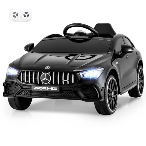 Costzon Ride on Car, 12V Licensed Mercedes-Benz Kids’ Electric Vehicles with Parent Remote, Rocking Function, Music & Horn, LED Headlights & Soft...