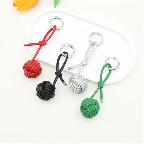 LAOYEFACAI Schlüsselanhänger Handgewebter Ball-Anhänger Kuscheltier Anhänger Süßer Keychain für Schafsfell-Charme Geschenk Taschen Dekoration (21931)
