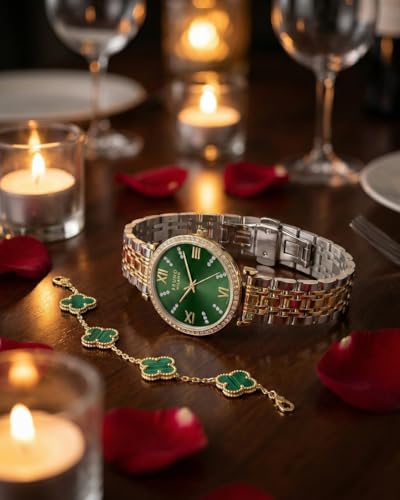 Image of BRUNO MILANO Luxe Diamond Studded Bezel Watch for Women and Girls