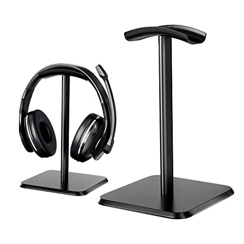 Alfresco Support de Casque, Support de Casque détachable avec écouteurs de Jeu Supra-Auriculaires en Silicone antidérapant en TPU, adapté pour Table, vitrine Cover