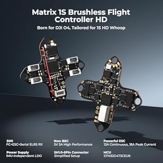 BETAFPV Meteor65 Pro Bürstenlos Quadrocopter mit Matrix 1S 3IN1 HD FC, 0802SE 19500KV Motor, 35mm 3-Blatt Prop Kompatibel mit O4 Air Unit für FPV Filmemacher Enthusiasten Flüge Indoor Outdoor - PNP
