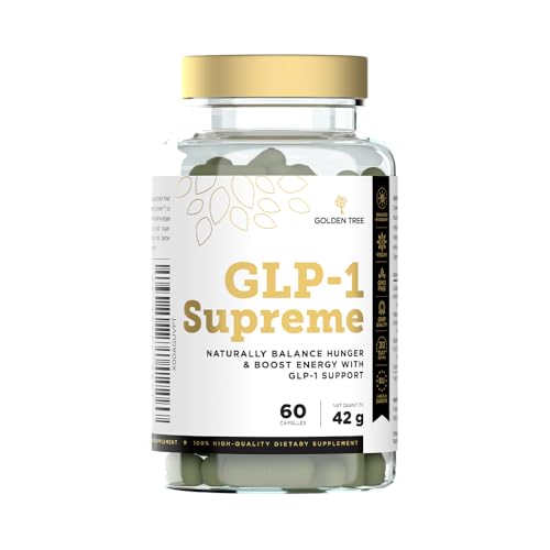 Golden Tree Suplemento de Fibra – Cápsulas para la saciedad y el apoyo al metabolismo – Con semillas de algarrobo, fucoxantina y extracto de pimienta negra – 60 cápsulas