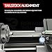 Rahish Tools 1MT Parallel Lathe Alignment Test Bar with High Precision Bar Alloy Steel EN31 Mandrel - Tailstock Re-Alignment Tool with 1 Micron Accuracy & Morse Taper with Max Run-Out of 0.0001