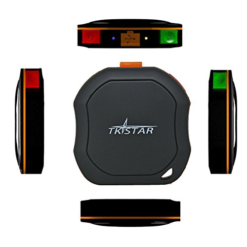 TKSTAR GPS Tracker GSM / GPS Portable Etanche IPX-6 pour voiture avec Geo-barrière / alrme dexcès de vitesse / Fonction deux appels/ Fonction SOS pour voitures / Sports dextérieur / enfants, les personnes âgées et les animaux de compagnie + App logiciel Tkstar gratuit TK109 PS014