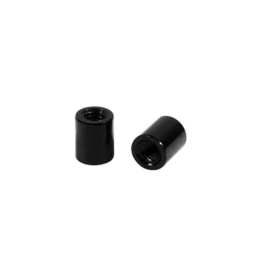 Aexit 10Pcs M3 Electrical equipment x 6mm Round Aluminum Column Alloy Standoff Spacer Stud Fastener for Quadcopter Black