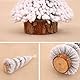 Qixuer 4 Stück Mini Weihnachtsbaum, Kleiner Weihnachtsbaum Künstlich Weihnachtsbaum Weiß Turmförmiger Weihnachtsbaum Klein Geschmückt Dekoration für Weihnachten Deko