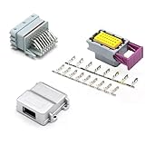 24-Pin-ECU-Automobil-Aluminiumgehäuse, Kastengehäuse, Auto-LPG-CNG-Konvertierungs-ECU-Controller mit Auto-Anschlüssen 211PC249S0005(Gray Whole Set)
