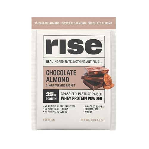 Rise Whey Protein Powder - Chocolate Almond | 25G Protein No Artificial Flavors, Colors, Or Preservatives - Sugar Free cover