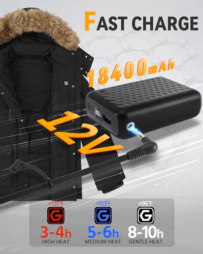 Graphene Heated Jacket for Women with Large Capacity Battery Pack Waterproof Windproof3