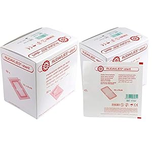 rudavlies Esteriles, 100 Stück, 10 x 8 cm