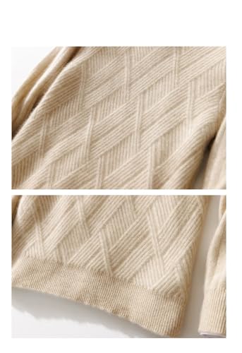 Men's Round Neck Diagonal Striped Pullover Sweater, Soft and Casual Warm Sweater3