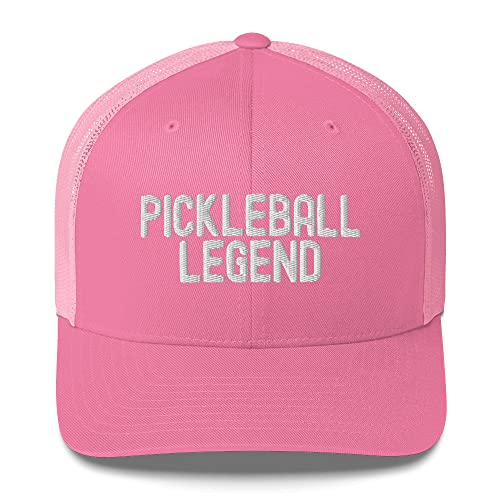 Pickleball Legend Trucker Hat | Funny Pickle Ball Embriodered Mesh Back Cap | Gift for Sports Enthusiast