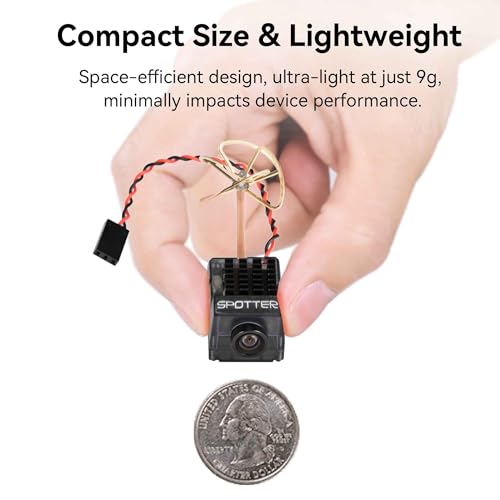 RunCam Spotter V2 FPV 5.8G Micro AIO Cam, OSD, integriertes Mikrofon, FOV170 Grad, 700TVL, 40CH, 20MW-200MW, einstellbar