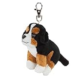 Schlüsselanhänger Teddys Rothenburg Schlüsselanhänger Berner Sennen Hund 9 cm schwarz/weiß/braun Plüschtier Plüschhund