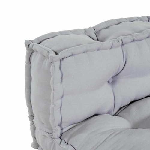 Cojines para sofá de palés grises de tela en pack de 2 piezas y medida 120x80 cm 6