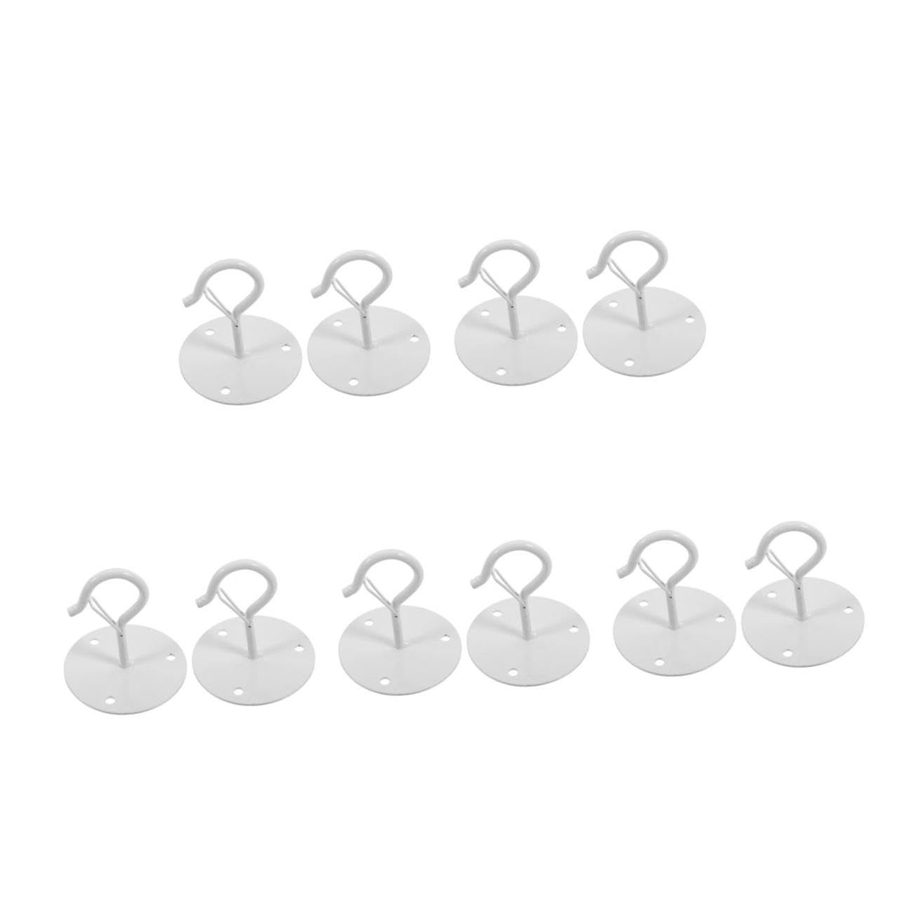 Kisangel 5 Ensembles Crochet Pour Plantes De Plafond Cintres Pour Plantes En Plein Air Crochets De Plafond Pour Suspensions Crochets De Jardinière Blanche Acier Carbone 2 Pièces * 5