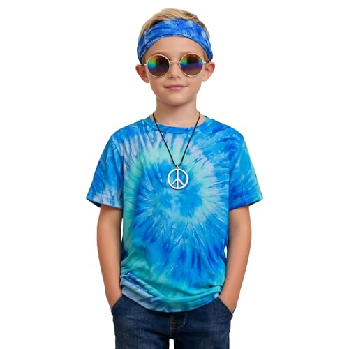 Disfraz Hippie Retro 60s 70s para Niños miniatura 1