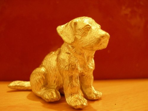 Moule à couler en étain chiot assis de 85g pour figurines