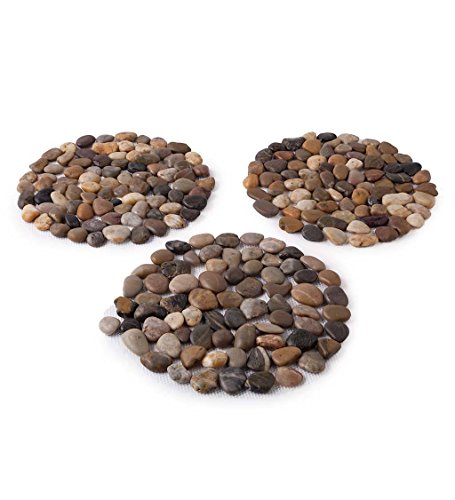 Wind & Weather River Rock Stepping Stones, Set of 3
