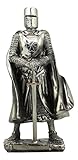 Ebros Holy Roman Empire Caped Crusader Knight with Sword Statue 7" Tall Suit of Armor Swordsman Standing On Guard Medieval Age of Kings Decorative Sculpture -  Ebros Gift