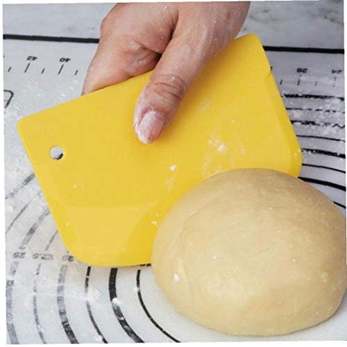 AMOYER Teig Cutter Kuchen Brotschneidemaschine Backen Pasty Werkzeuge Schaber Kuchen PP Spachtel für Kuchen Patisserie 13,5 X 9,1 cm