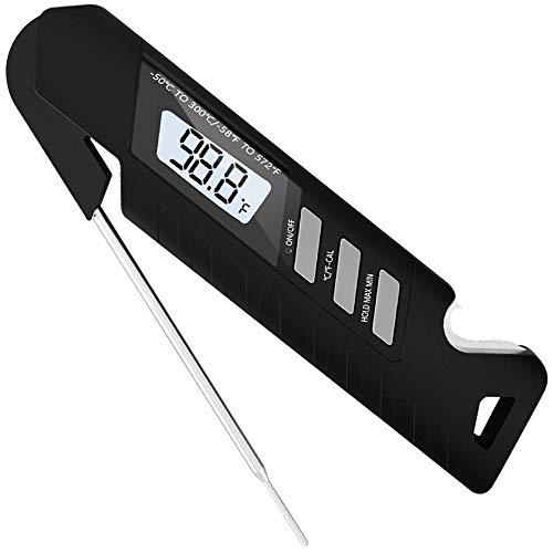 Digital Instant Read Meat Thermometer, Waterproof Ultra Fast Thermometer Kitchen Cooking Food Candy