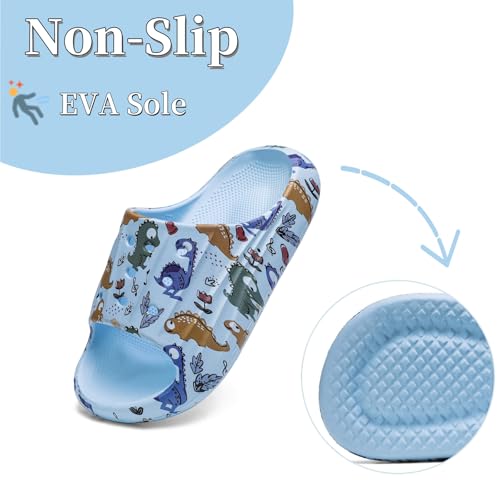 DAYUMKOU Toddler Boy Sandals Girls Footwear Cute Open Toe Beach Slides Indoor Outdoor Kids Slippers Lightweight Pool Shoes3