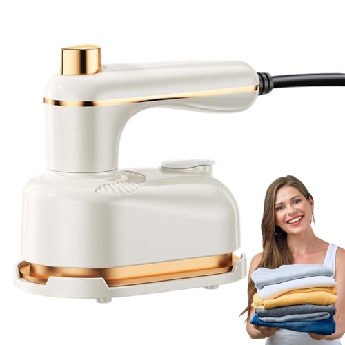 ポータブルスチーマー - シワ防止コンパクト旅行衣類スチーマー、速乾ファブリックケアシステム、スーツやドレス用アイロン |家庭用ミニプレスツール 出張、休暇用の家庭用アイロン