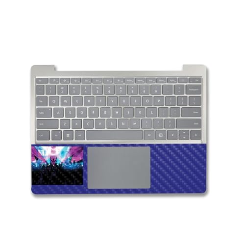 Image of MightySkins Carbon Fiber Skin Compatible with Microsoft Surface Laptop Go 3 (2023) Full Wrap Kit - Dj Festival | Protective, Durable Textured Carbon Fiber Finish | Made in The USA