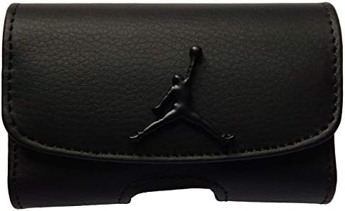 (JDH1/BLACK/BLACK) Premium 3D Jordan Design Pouch Case with Belt Clip for Medtronic Minimed Insulin Pump (530G /630G /640G /670G/)