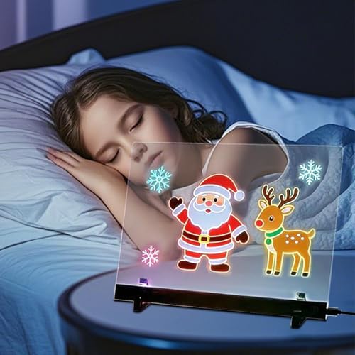 Planche à dessin LED rechargeable acrylique avec 4 modes et marqueurs - 2